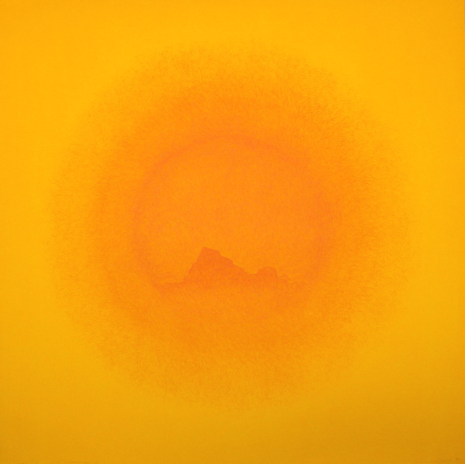 Paul Brach - Corona I, 1995 Medium: 4 Color Lithograph Edition: 20 Paper: Rives BFK, White Paper Size: 29.75″ x 29.5″ Image Size: Same