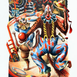Nick Bubash - The Dancers (from The Entertainers), 1999 Medium: 5 Color Lithograph Edition: 30 Paper: Somerset, Antique Paper Size: 24.75″ x 18.5″ Image Size: 21.75″ x 16.5″ (irregular)