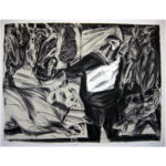 Richard Dishinger - Poacher, 1991 Medium: 3 Color Lithograph Edition: 9 Paper: Rives BFK, White Paper Size: 32.5″ x 42″ Image Size: 30″ x 40″ (irregular)