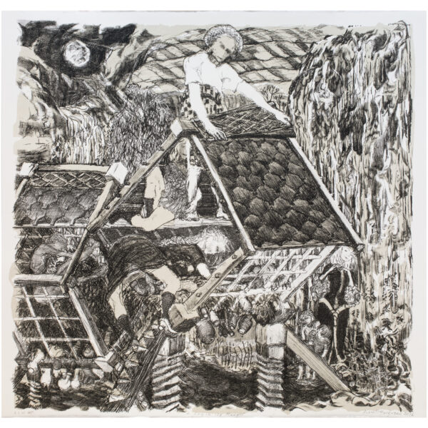 Russell Ferguson - A Dog In The Manger, 2016 Medium: Lithograph Edition: 16 Paper: Rives BFK, White Paper Size: 22.25” x 24” Image Size: 21.5” x 22.25” (approximate/irregular)