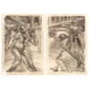 Luis Jiménez - El Borracho I,II (Diptych), 1992 Medium: Lithograph Edition: 54 Paper: Okawara Paper Size: 37″ x 25.5″ Image Size: 34″ x 22.5″ (irregular) Copyright: The Artist Rights Society