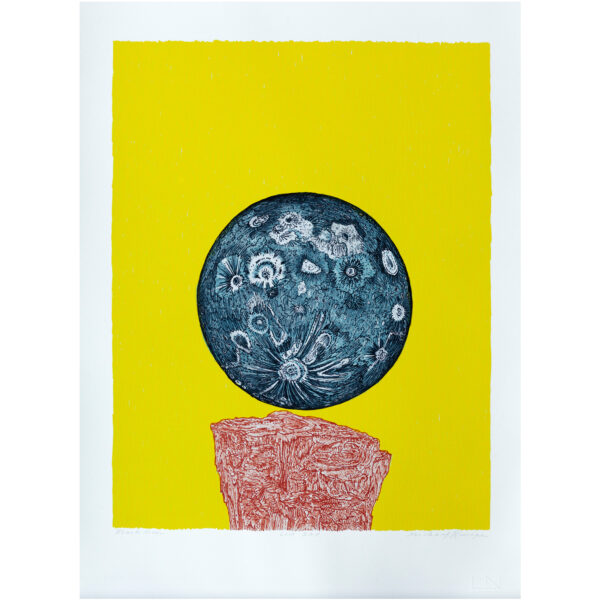 Michael Krueger - Black Moon, 2012 Medium: Color Lithograph Edition: 36 Paper: Somerset Antique Paper Size: 17″ x 12.625″ Image Size: 13.625″ x 10.675″