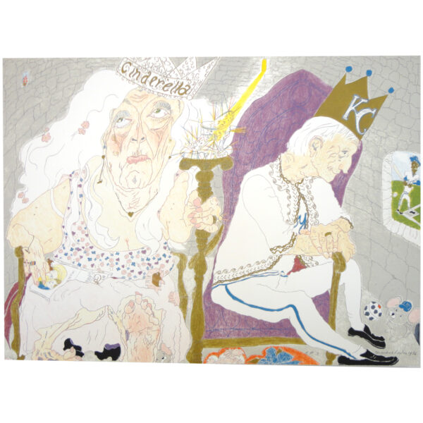 Elisabeth "Grandma" Layton - Cinderella, 1986 Medium: 10 Color Lithograph Edition: 100 Paper: Rives BFK, White Paper Size: 22.25″ x 30.25″ Image Size: Same