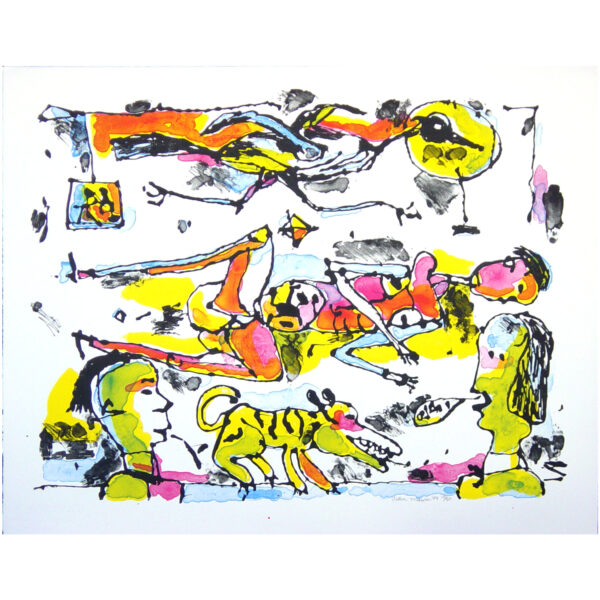 Alden Mason - Bird Dream (1994) Medium: 4 Color Lithograph Edition: 20 Paper: Rives BFK, White Paper Size: 22.5″ x 28″ Image Size: 19.75″ x 25.5″ (irregular)