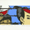 Roger Shimomura - Yellow No Same #1, 1992 Medium: 8 Color Lithograph Edition: 45 Paper: Rives BFK, White Paper Size: 5.5″ x 10″ Image Size: 3.5″ x 8″