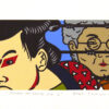 Roger Shimomura - Yellow No Same #6, 1992 Medium: 8 Color Lithograph Edition: 45 Paper: Rives BFK, White Paper Size: 5.5″ x 10″ Image Size: 3.5″ x 8″