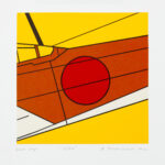 Roger Shimomura - Zero, 2012 Medium: Lithograph Edition: 30 Paper: Rives BFK, White Paper Size: 9.5″ x 10″ Image Size: 7.5” x 7.5”