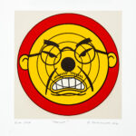 Roger Shimomura - Target, 2012 Medium: Lithograph Edition: 30 Paper: Rives BFK, White Paper Size: 9.5″ x 10″ Image Size: 7.5” x 7.5”