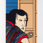 Roger Shimomura - Kabuki Rehearsal #2, 2012 Medium: 7 Color Lithograph Edition: 34 Paper: Arches Cover, White Paper Size: 15.5″ x 11″ Image Size: 12″ x 8″