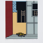 Roger Shimomura - Mistaken Identities #4 For Masao Mori, 2005 Medium: 5 Color Lithograph Edition: 45 Paper: Arches Cover White Paper Size: 14.5″ x 12″ Image Size: 10.5″ x 9″