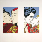 Match, No Mix No. 1, 1993 Medium: 6 Color Lithograph Edition: 30 Paper: Arches Cover, White Paper Size: 19.75″ x 24.5″ Image Size (double image): 12″ x 7″ each