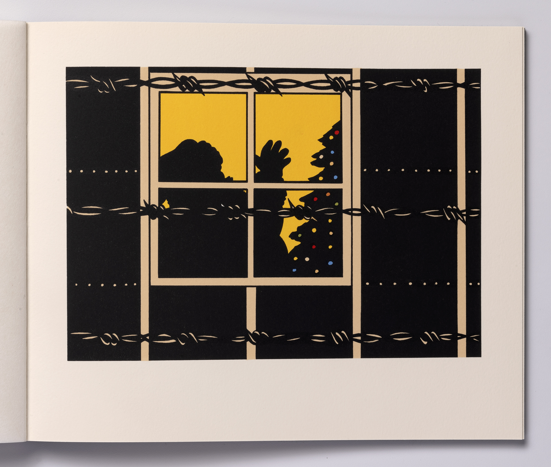 Roger Shimomura - Memories of Childhood, 1999 A handmade book Medium: Color Lithograph bound in a handmade book Edition: 30 Paper: Somerset, Soft White and Japanese Goyu Paper Size: 10″ x 12″ Image Size: 7″ x 10″