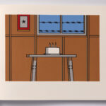 Roger Shimomura - Memories of Childhood, 1999 A handmade book Medium: Color Lithograph bound in a handmade book Edition: 30 Paper: Somerset, Soft White and Japanese Goyu Paper Size: 10″ x 12″ Image Size: 7″ x 10″