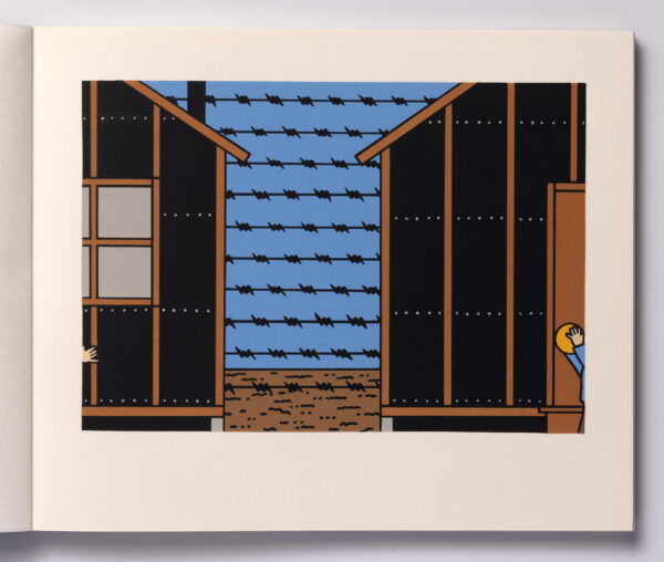 Roger Shimomura - Memories of Childhood, 1999 A handmade book Medium: Color Lithograph bound in a handmade book Edition: 30 Paper: Somerset, Soft White and Japanese Goyu Paper Size: 10″ x 12″ Image Size: 7″ x 10″