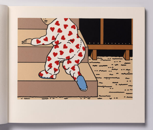 Roger Shimomura - Memories of Childhood, 1999 A handmade book Medium: Color Lithograph bound in a handmade book Edition: 30 Paper: Somerset, Soft White and Japanese Goyu Paper Size: 10″ x 12″ Image Size: 7″ x 10″