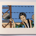 Roger Shimomura - Memories of Childhood, 1999 A handmade book Medium: Color Lithograph bound in a handmade book Edition: 30 Paper: Somerset, Soft White and Japanese Goyu Paper Size: 10″ x 12″ Image Size: 7″ x 10″