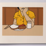 Roger Shimomura - Memories of Childhood, 1999 A handmade book Medium: Color Lithograph bound in a handmade book Edition: 30 Paper: Somerset, Soft White and Japanese Goyu Paper Size: 10″ x 12″ Image Size: 7″ x 10″