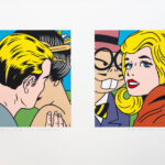Roger Shimomura - Mix and Match I, 2001 Medium: 6 Color Lithograph Edition: 47 Paper: Arches Cover, White Paper Size: 20.5″ x 28.5″ Image Size: 12″ x 21″