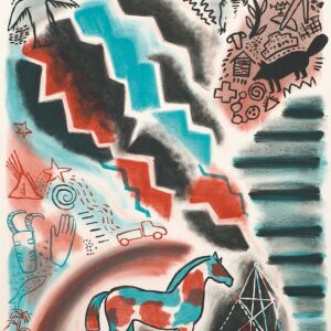 Jaune Quick-To-See Smith - Winds of Change, 1991 Medium: 3 Color Lithograph Edition: 100 Paper: Arches Cover, White Paper Size: 22.25″ x 30″ Image Size: 22″ x 29.5″