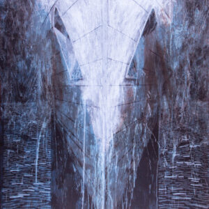 Robert Stackhouse - Adrift, 1996 Medium: 7 Color Lithograph Edition: 57 Paper: Arches Cover, Black Paper Size: 44.25″ x 30.25″ Image Size: Same