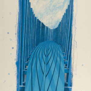 Robert Stackhouse - Michigan Swell II, 2009 Medium: 7 Color Lithograph Edition: 21 Paper: Somerset, Antique Velvet Paper Size: 39″ x 28.75″ Image Size: Same