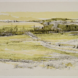 Robert Sudlow- Winter Field, 1983 Medium: Lithograph Edition: 40 Paper: Rives BFK, White Paper Size: 17" x 23 1/4"