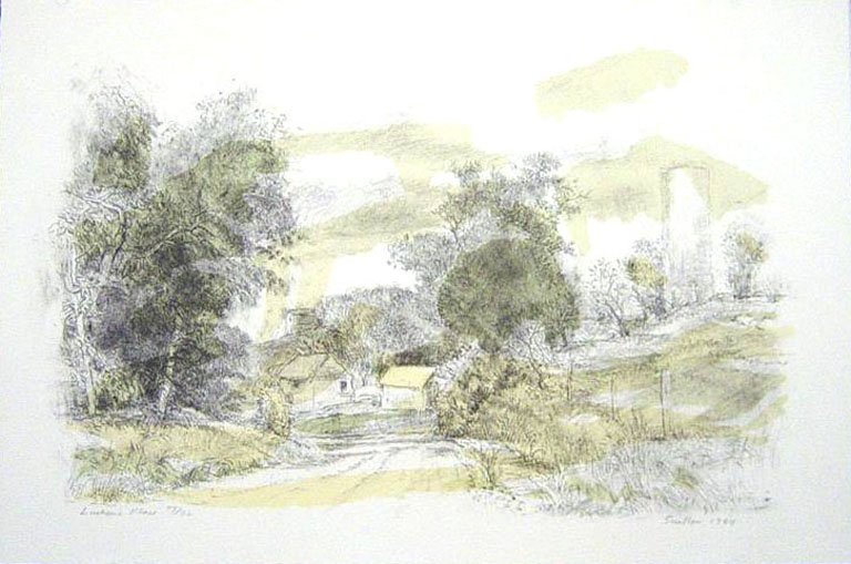 Robert Sudlow - Lucken’s Place, 1984 Medium: 4 Color Lithograph Edition: 56 Paper: Rives BFK, White Size: 11" x 18"