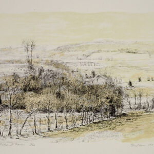 Robert Sudlow - Vinland Farm, 1987 Medium: Lithograph Edition: 40 Paper: Rives BFK, White Paper Size: 11″ x 15″ Image Size: 9 1/2" x 13" (approx)