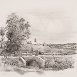 Robert Sudlow - Spring Storm, 1985 Medium: Lithograph Edition: 30 Paper: Rives BFK, White Paper Size: 15” x 18.25” Image Size: 13” x 16” (approximate)