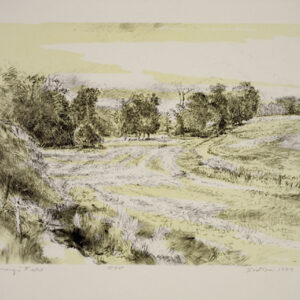 Robert Sudlow - Strong's Field, 1989 Medium: Lithograph Edition: 35 Paper: Rives BFK, White Paper Size: 9 1/2” x 11 1/2” Image Size: 7 3/4” x 10” (approximate)