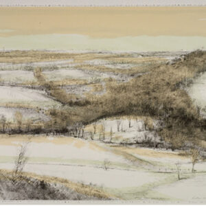 Robert Sudlow - Winter Baldwin, 1990 Medium: Lithograph Edition:  Papers: Rives BFK, White Paper Size: 22 1/2" x 30" Image Size: same