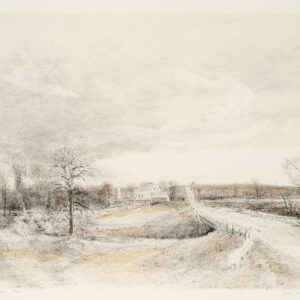 Robert Sudlow - Dragoon Creek, 1993 Medium: 5 Color Lithograph Edition: 50 Paper: Arches Cover, White Paper Size: 25″ x 33.5″ Image Size: 23″ x 31″ (irregular)