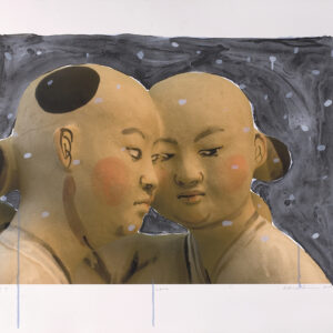 Akio Takamori - Love, 2008 Medium: Archival ink jet and hand llithography Edition: 45 Paper: Somerset Enhanced Paper Size: 24″ x 31.5″ Image Size: 18″ x 26.5″ (irregular)