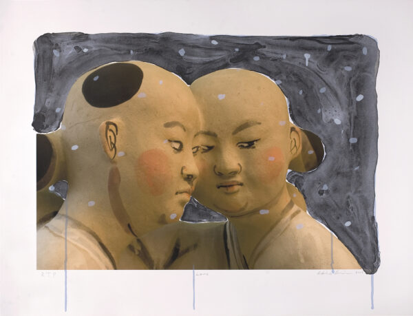 Akio Takamori - Love, 2008 Medium: Archival ink jet and hand llithography Edition: 45 Paper: Somerset Enhanced Paper Size: 24″ x 31.5″ Image Size: 18″ x 26.5″ (irregular)