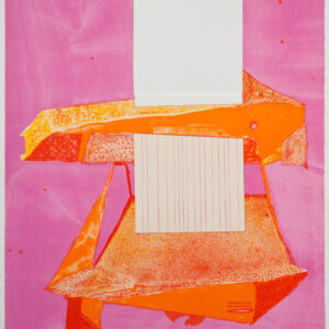 Andrzej Zieliński - Orange Paper Shredder, 2009 Medium: 7 Color Lithograph Edition: 20 Paper: Rives BFK Paper Size: 28.75″ x 21.75″ Image Size: Same