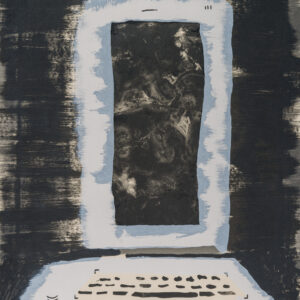 Andrzej Zieliński - Sleeved Laptop, 2015 Medium: Lithograph Edition: 22 Paper: Arches, Buff Paper Size: 26.5″ x 20.5″ Image Size: Same