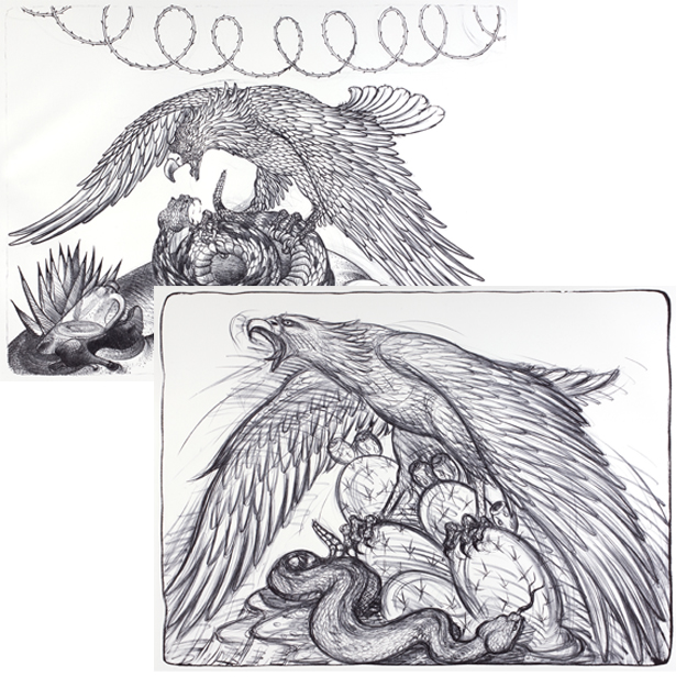 Luis Jiménez - Eagle & Snake I+II | Set of 2 Lithographs, 2008